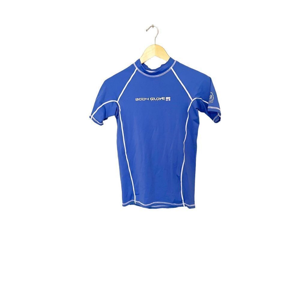 Body Glove Blue Rashguard Shirt Unisex Size 14‎